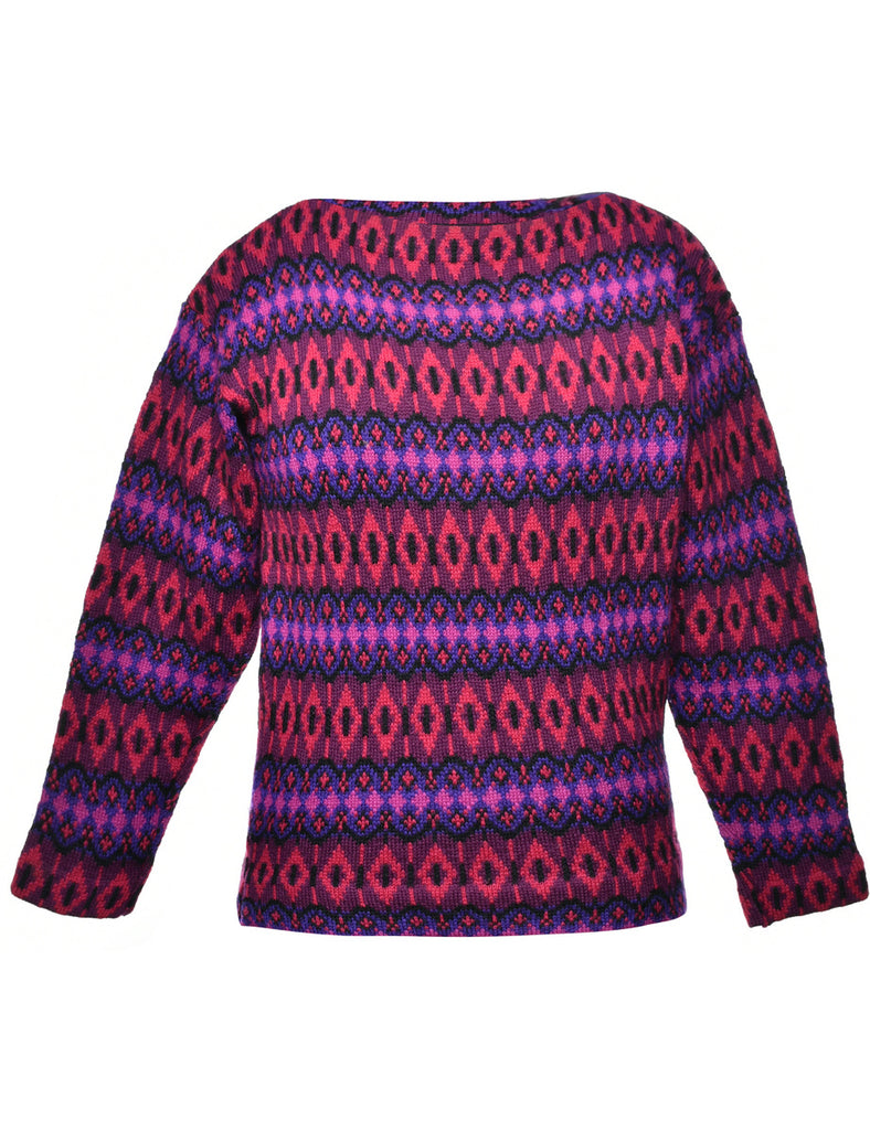 Geometric Pattern Jumper - M
