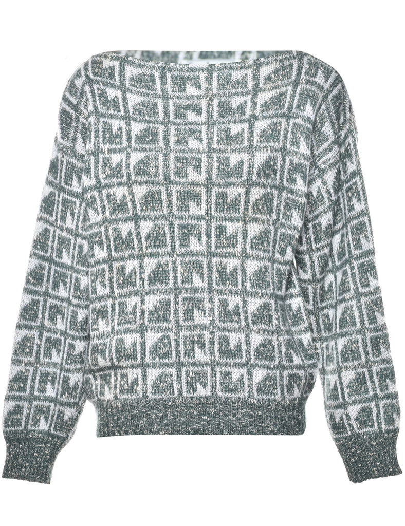 Geometric Pattern Jumper - M