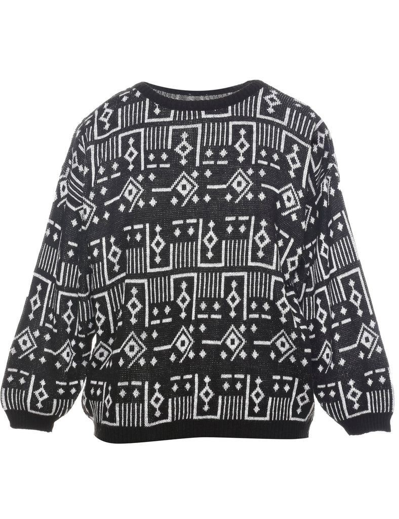 Geometric Pattern Jumper - L