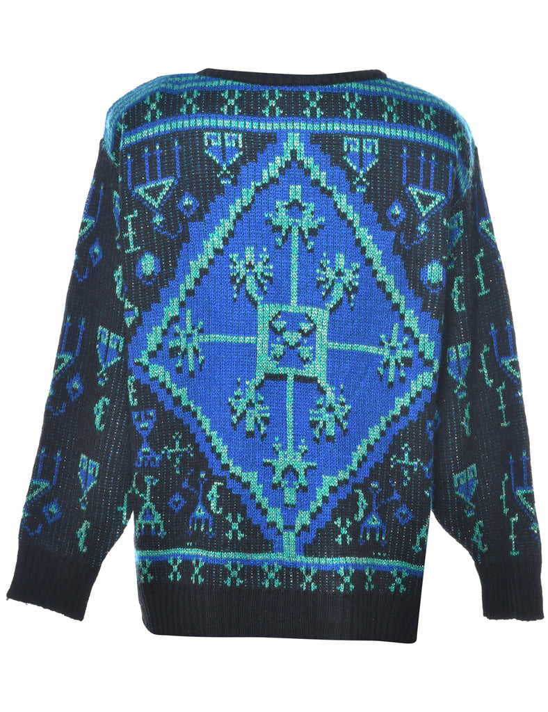 Geometric Pattern Jumper - M