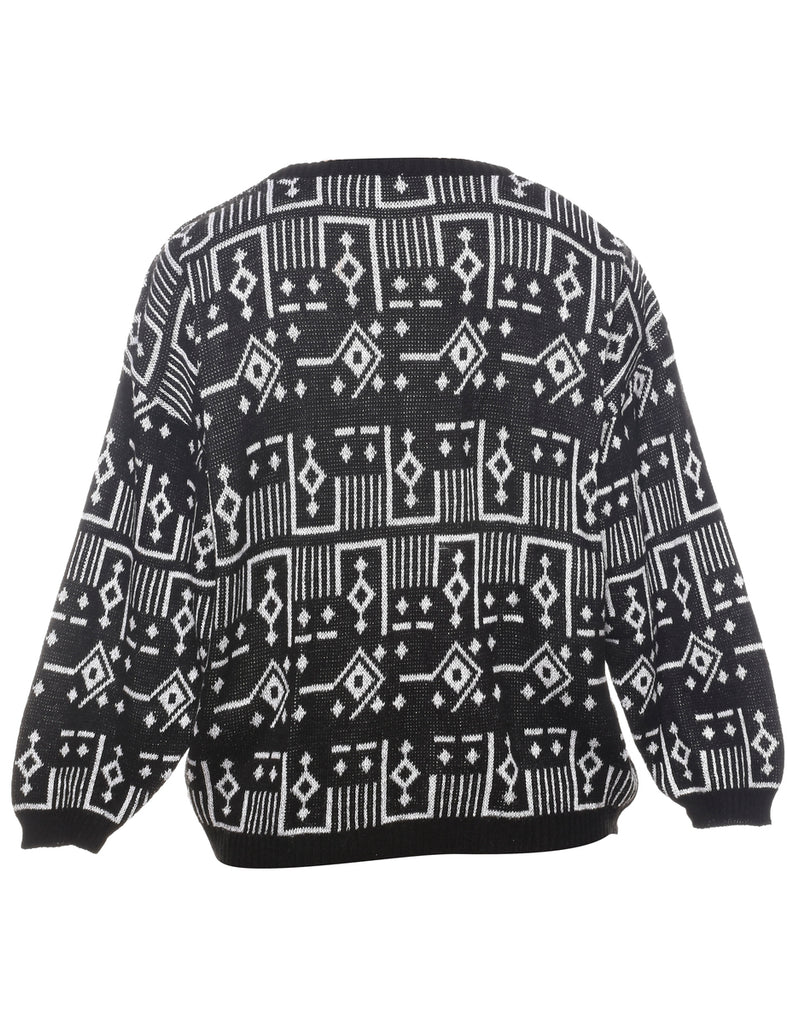 Geometric Pattern Jumper - L