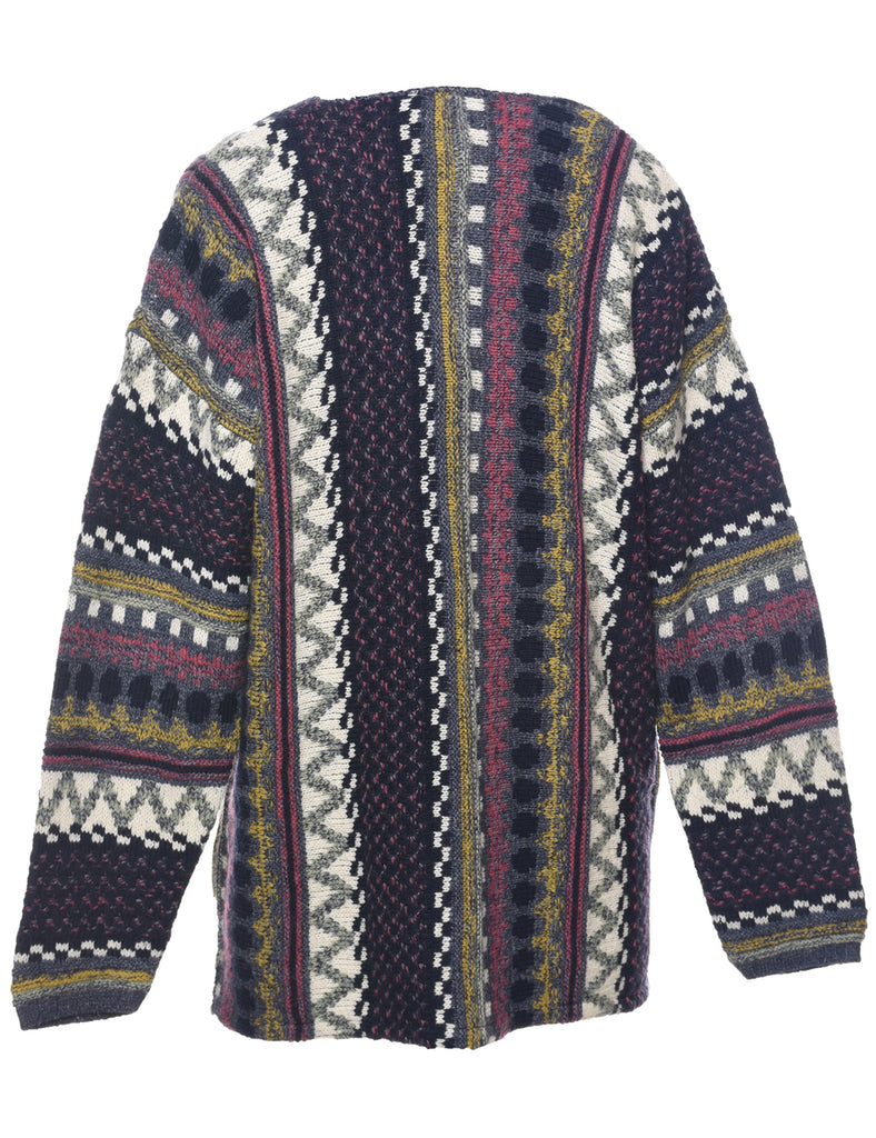 Geometric Pattern Jumper - L