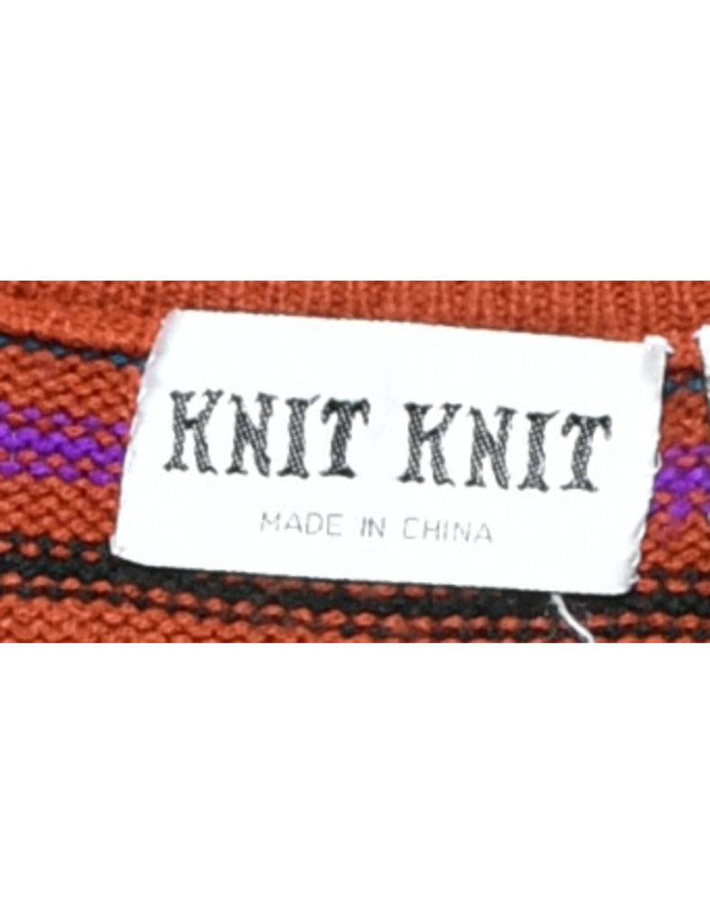 Geometric Pattern Jumper - L