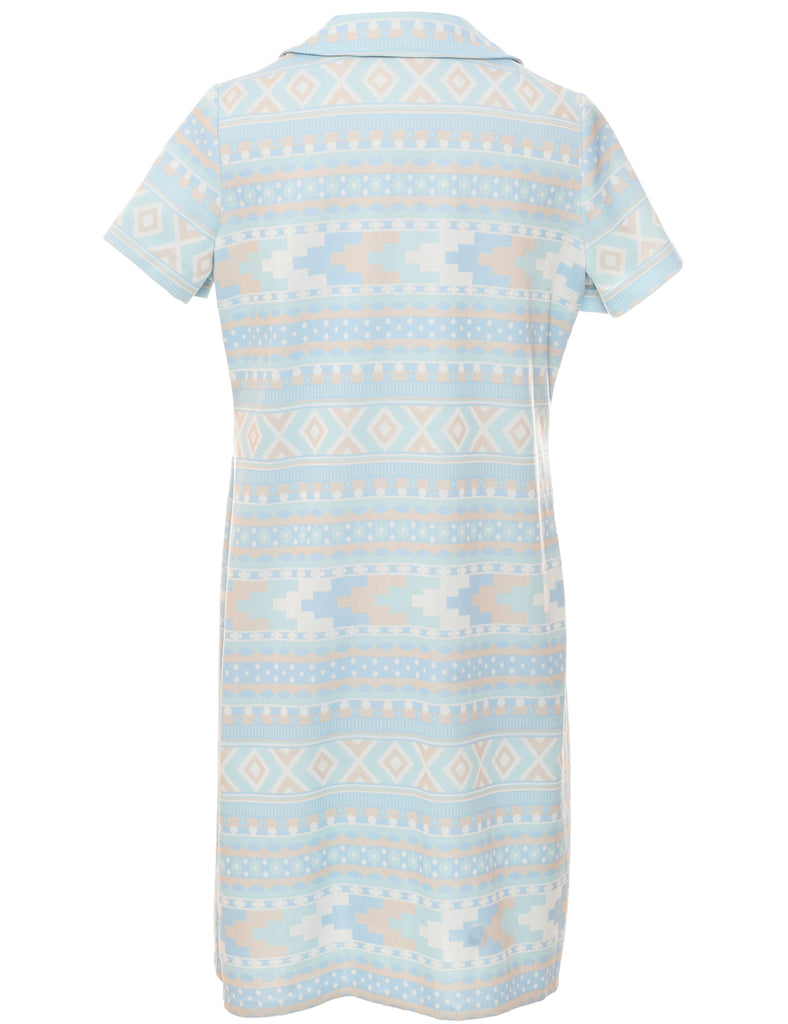 Geometric Print Dress - L