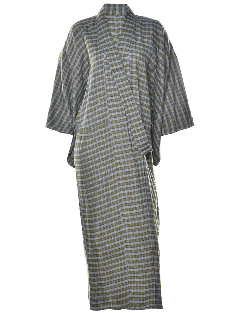 Geometric Print Full Length Kimono - XL