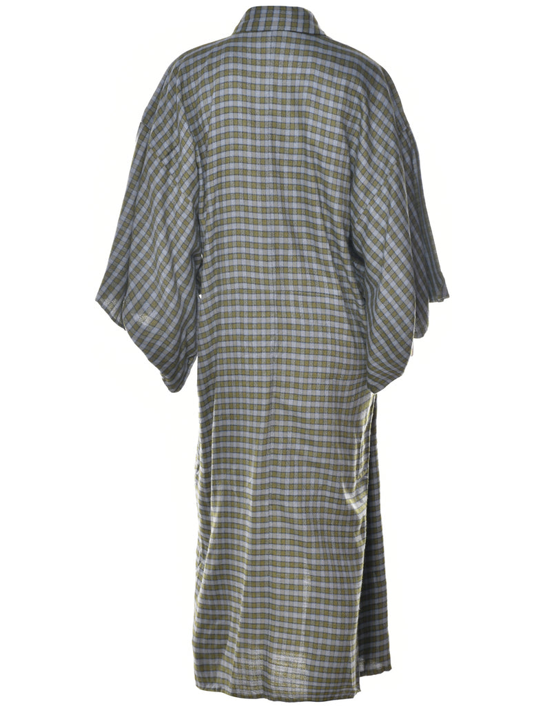 Geometric Print Full Length Kimono - XL