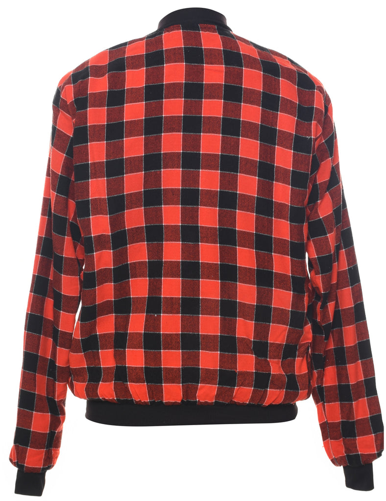 Gingham Bomber Jacket - L