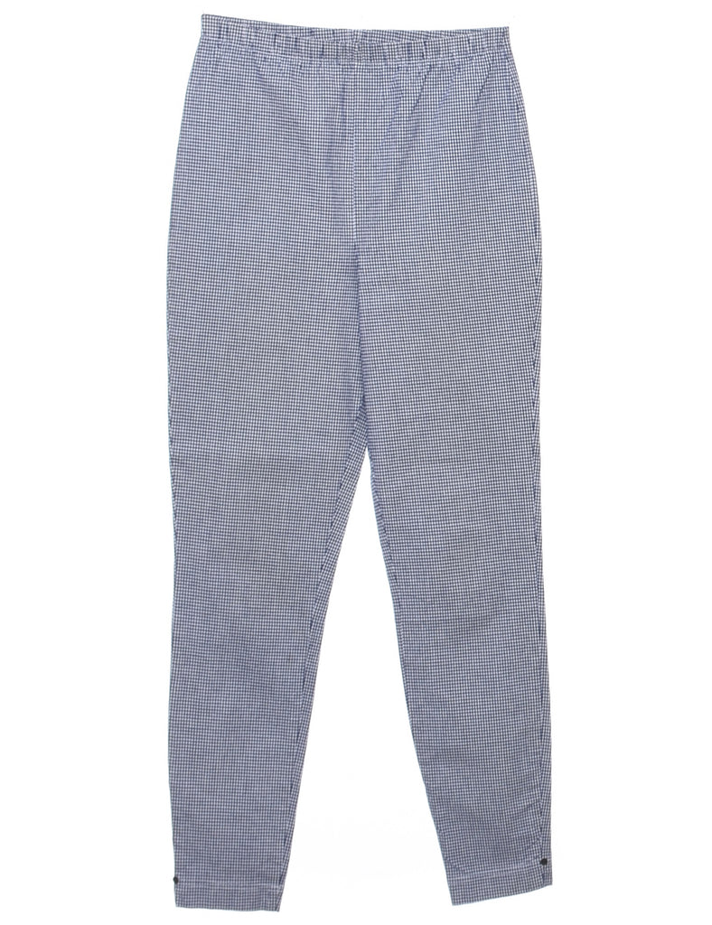 Gingham Pattern Trousers - W28 L31