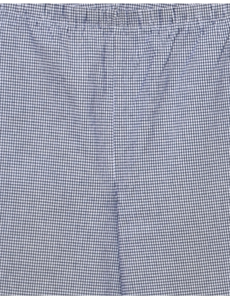 Gingham Pattern Trousers - W28 L31
