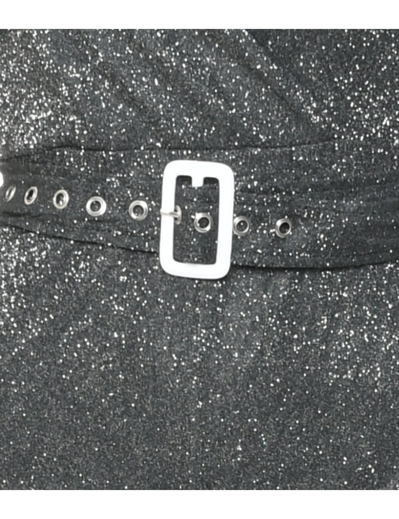 Glittery Dark Grey Jumpsuit - M