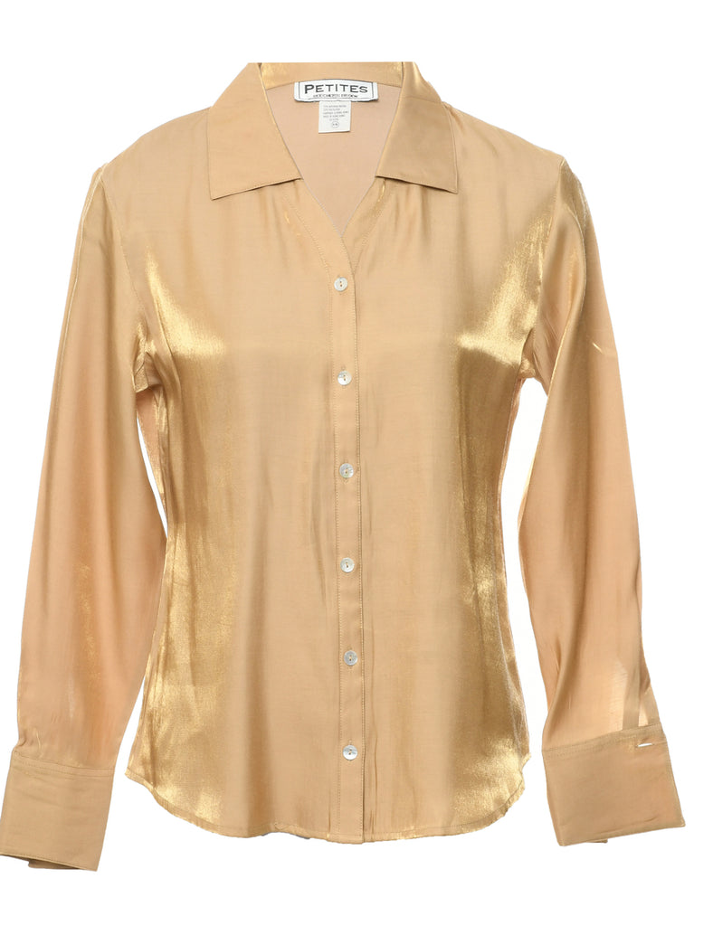 Gold Evening Blouse - S