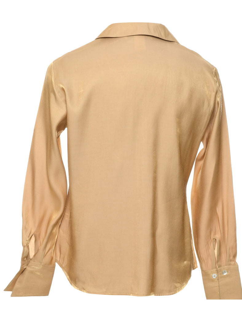 Gold Evening Blouse - S