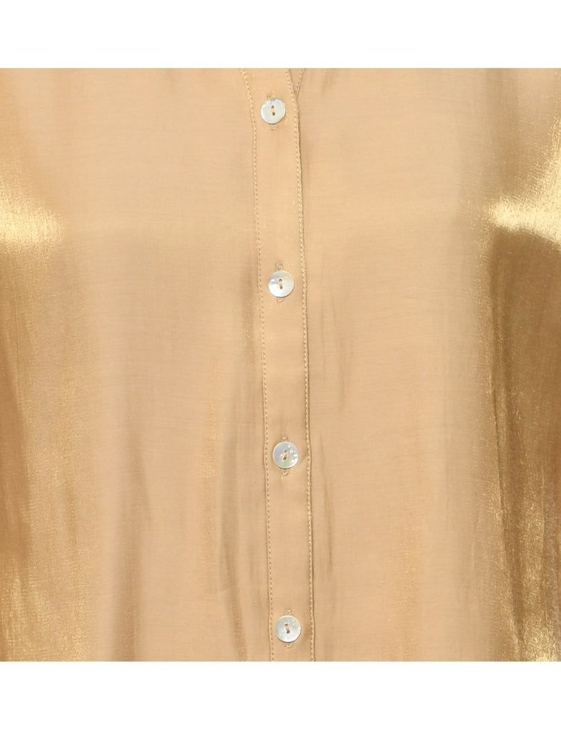 Gold Evening Blouse - S