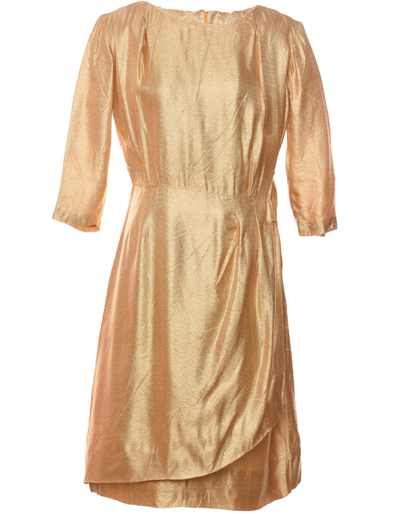 Gold Evening Dress - M