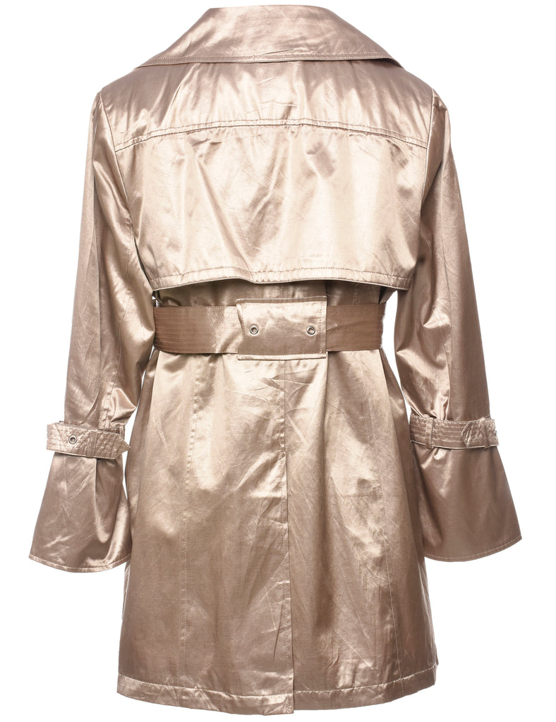 Gold Trench Coat - L