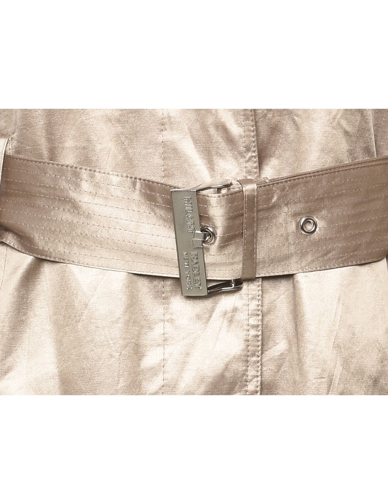 Gold Trench Coat - L