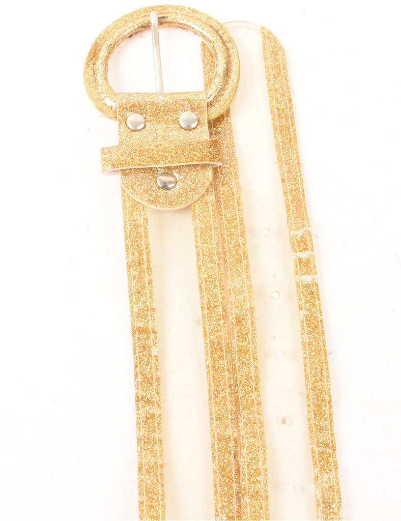 Gold Y2K Fashion Belt - M