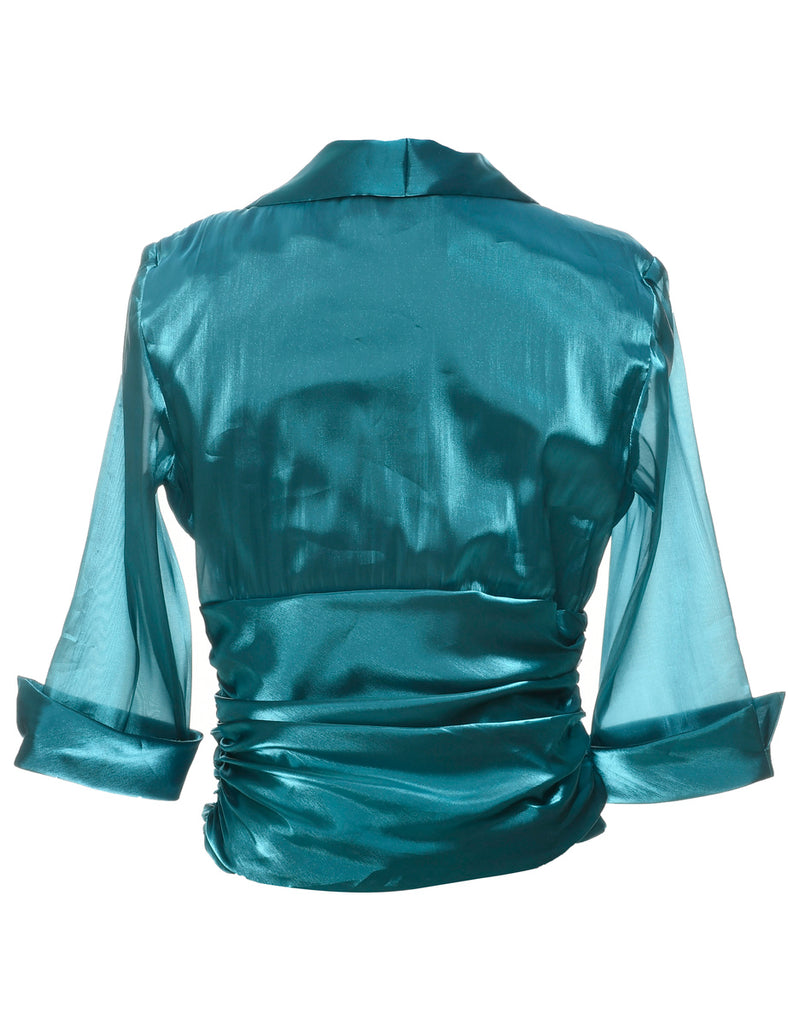 Green Evening Top - L