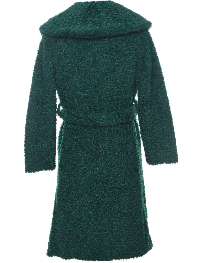 Green Faux Fur Coat - XS