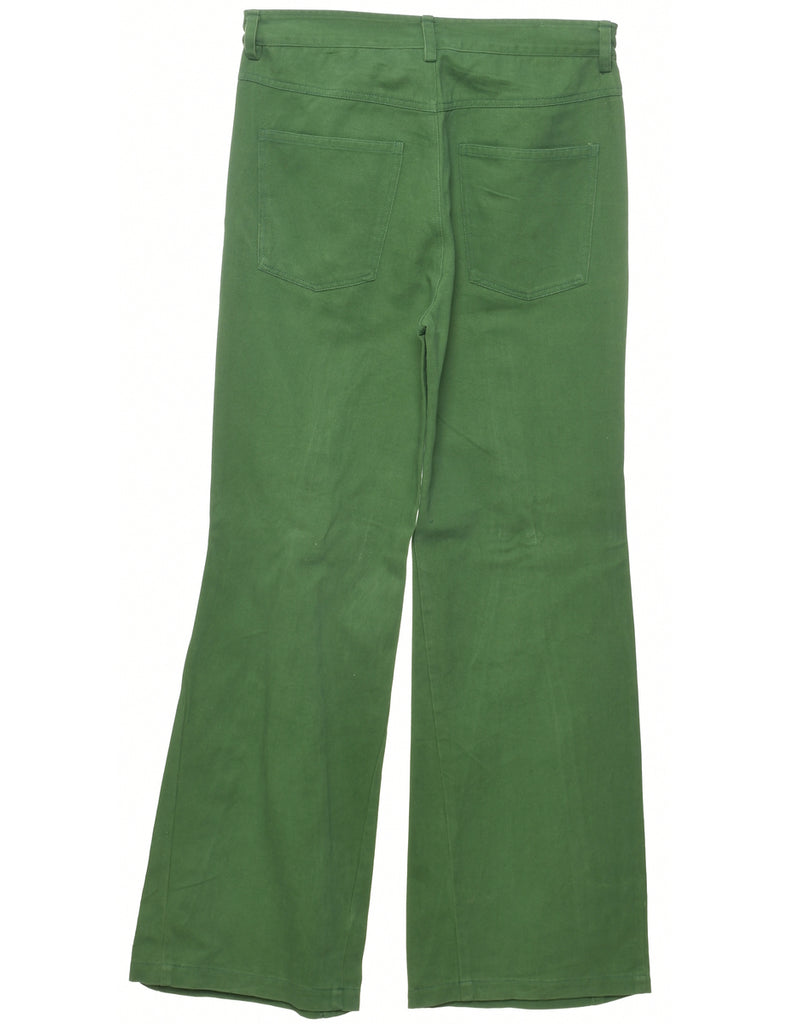 Green Flared Y2K Style Jeans - W29 L29