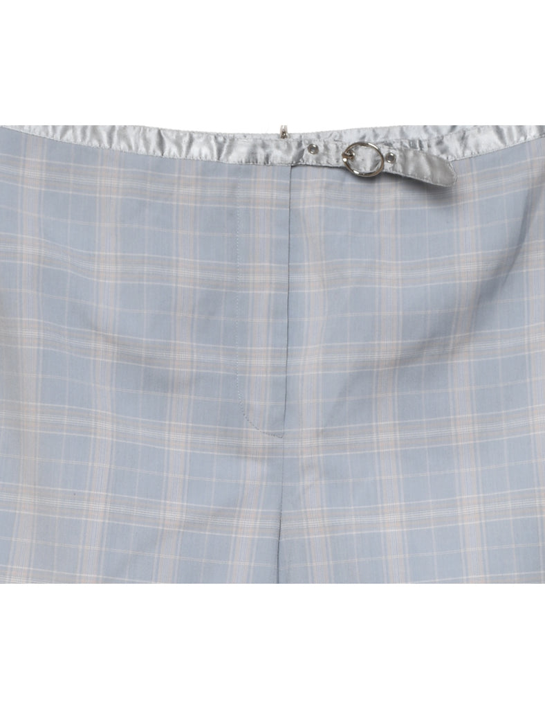 Grey Checked Trousers - W31 L27