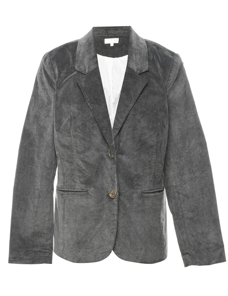 Grey Corduroy Blazer - L