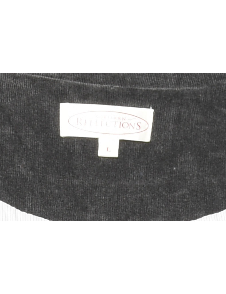 Grey Corduroy Blazer - L