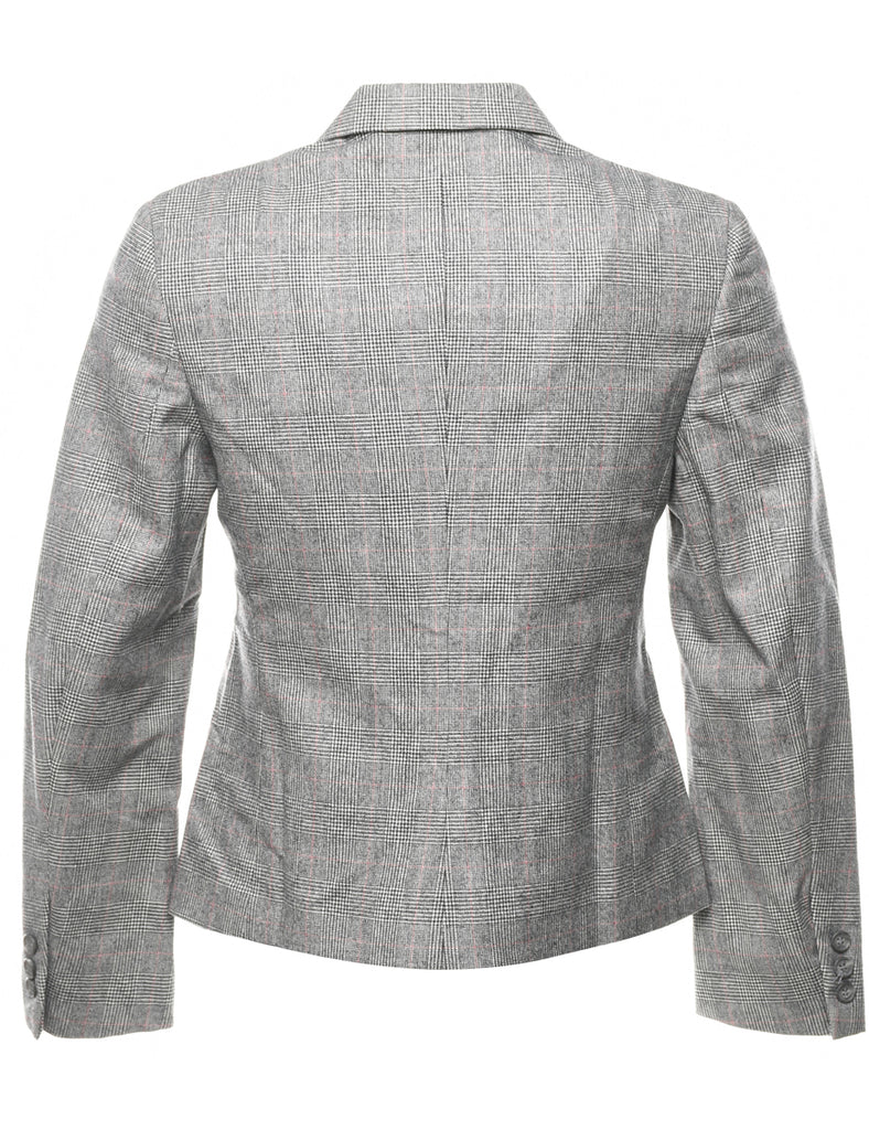 Grey Dogtooth Blazer - M
