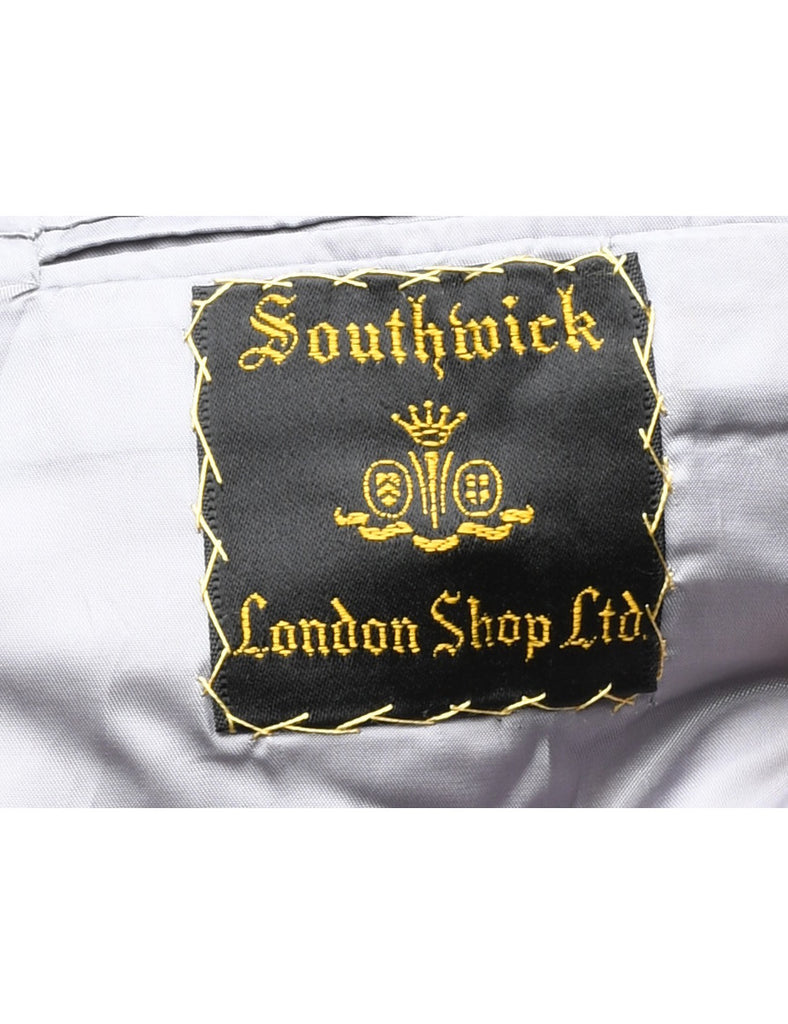 Grey Dogtooth Blazer - M