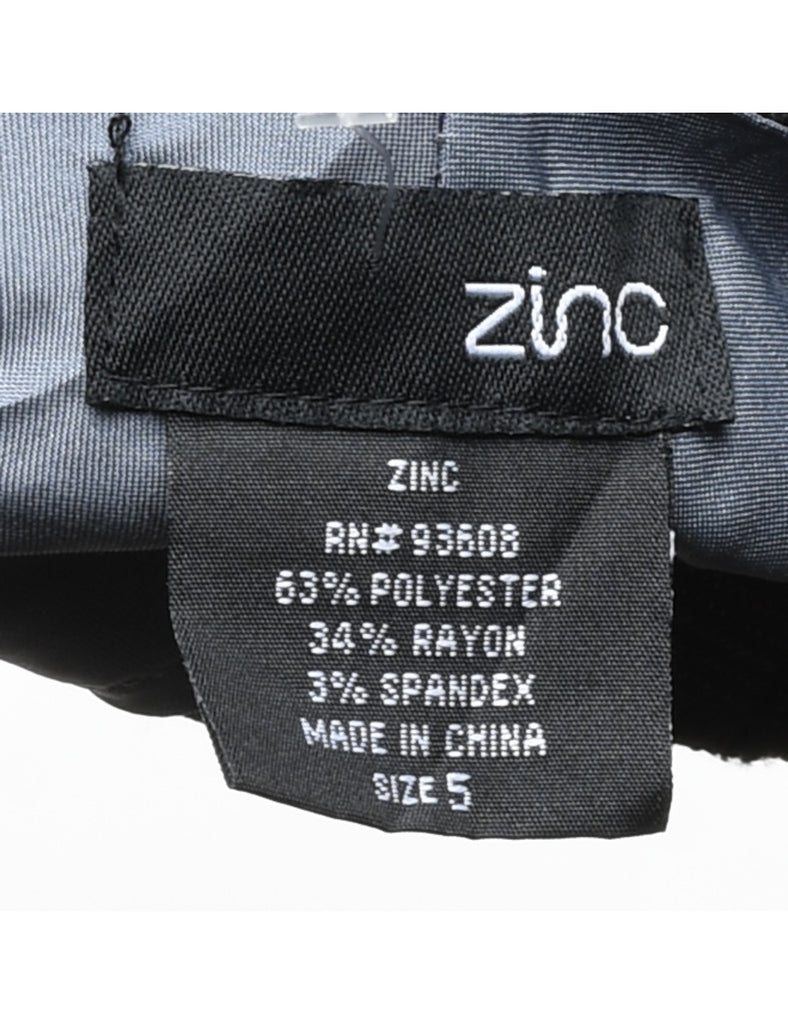 Grey Pinstriped Trousers - W30 L33