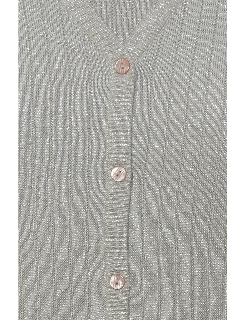 Grey Sparkly Cardigan - S