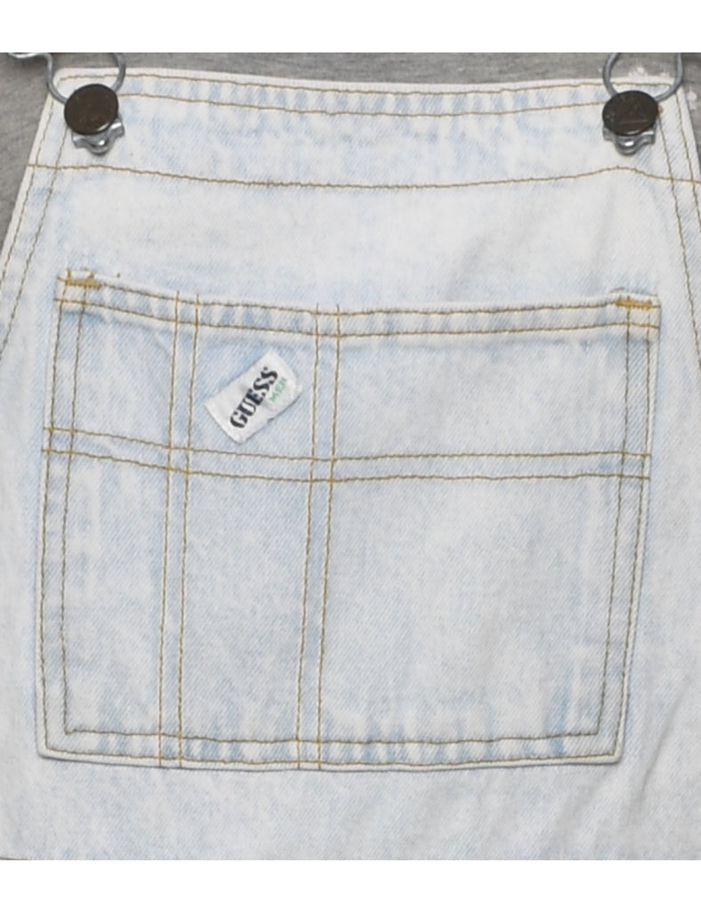 Guess Light Wash Dungarees - W32 L33