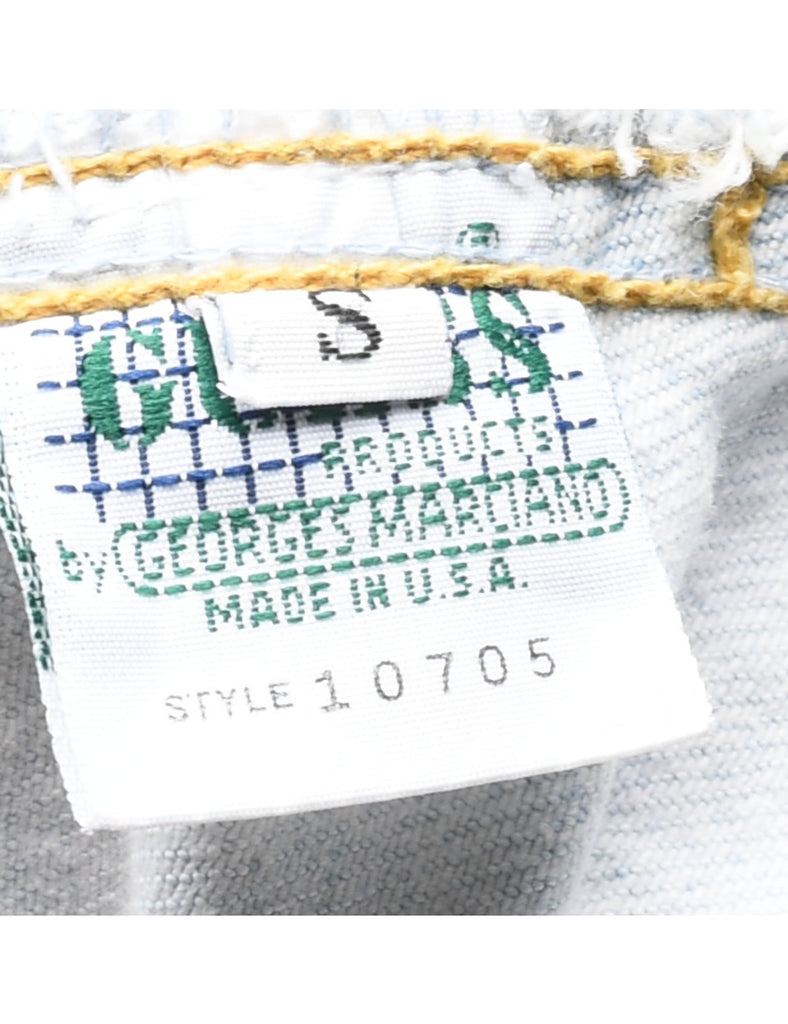 Guess Light Wash Dungarees - W32 L33