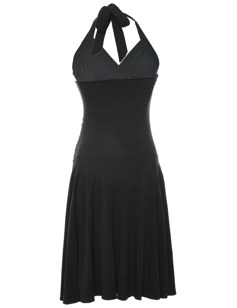 Halter Black Dress - XS