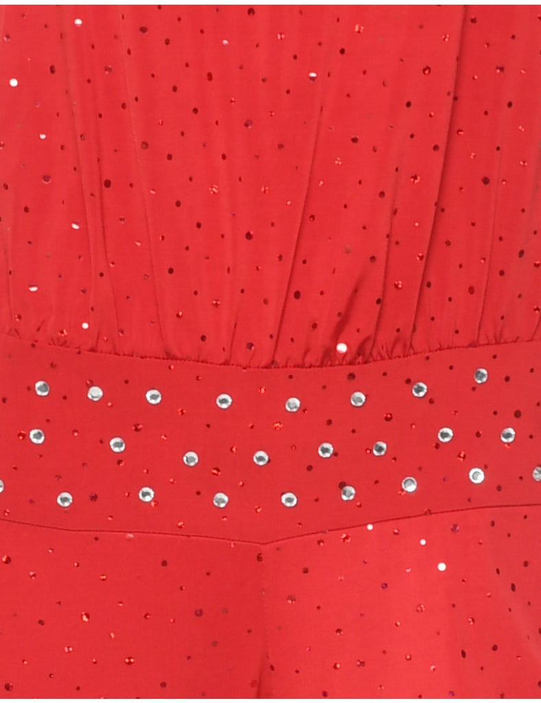 Halter Neck Jumpsuit - M