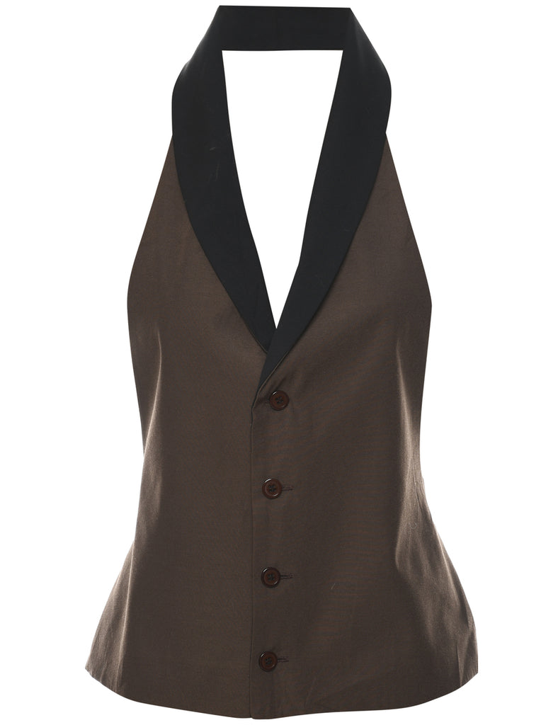 Halter Neck Waistcoat - M