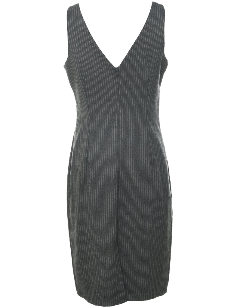 Herringbone Tweed Dress - M