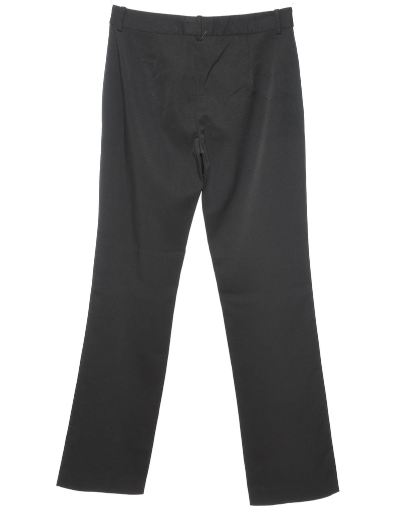High Waist Black Classic Trousers - W28 L32