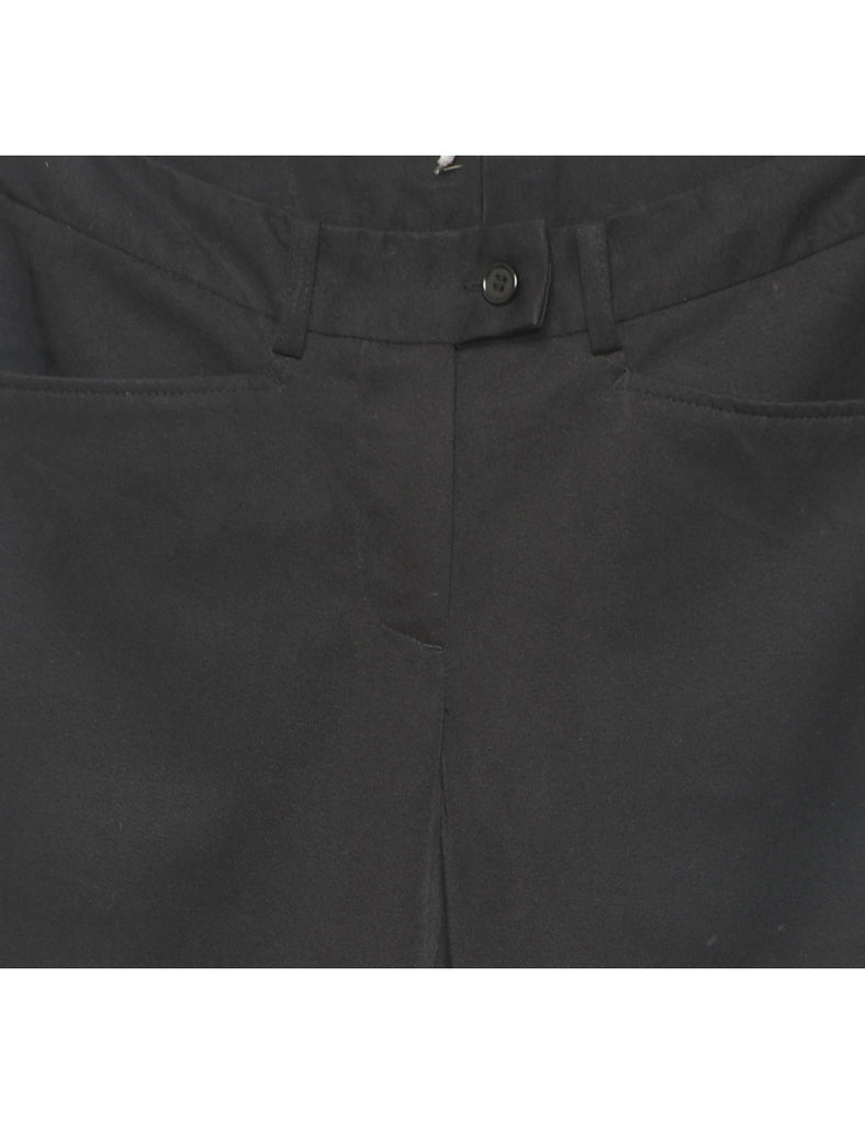High Waist Black Classic Trousers - W28 L32