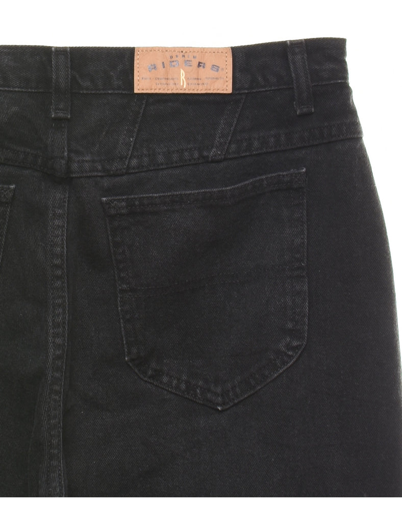 High Waist Black Lee Tapered Jeans - W32 L33
