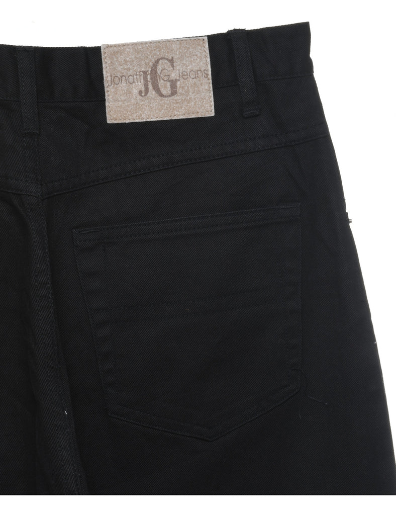 High Waist Black Tapered Jeans - W30 L32