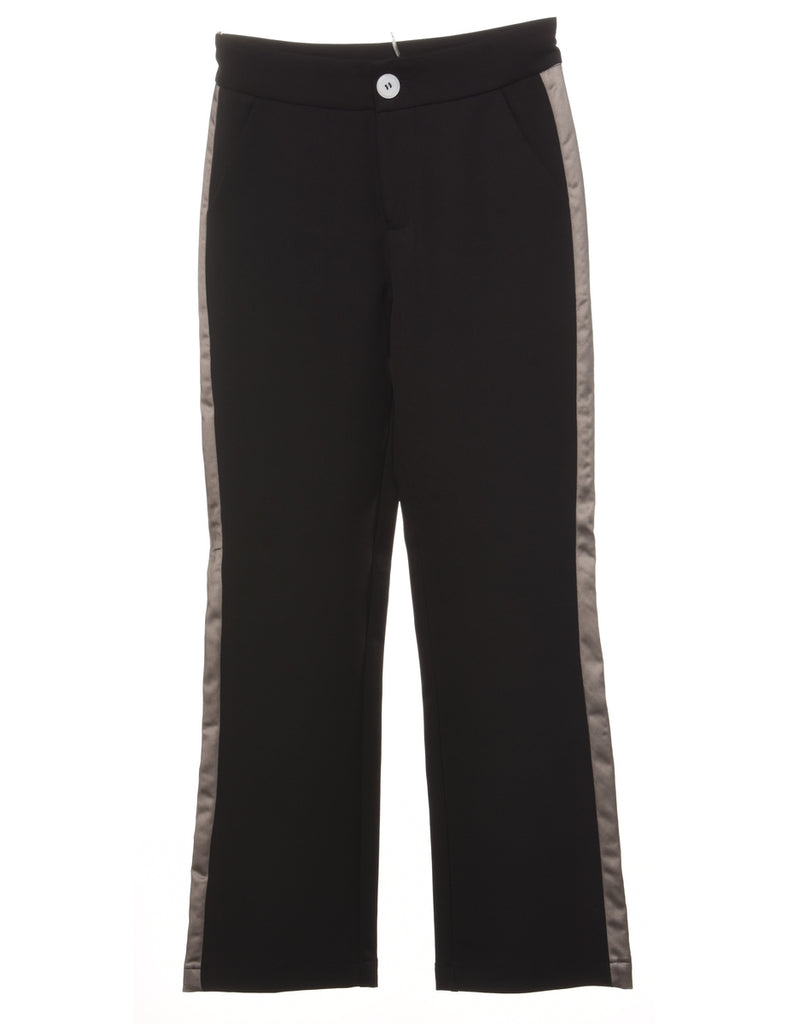 High Waist Black Trousers - W26 L28