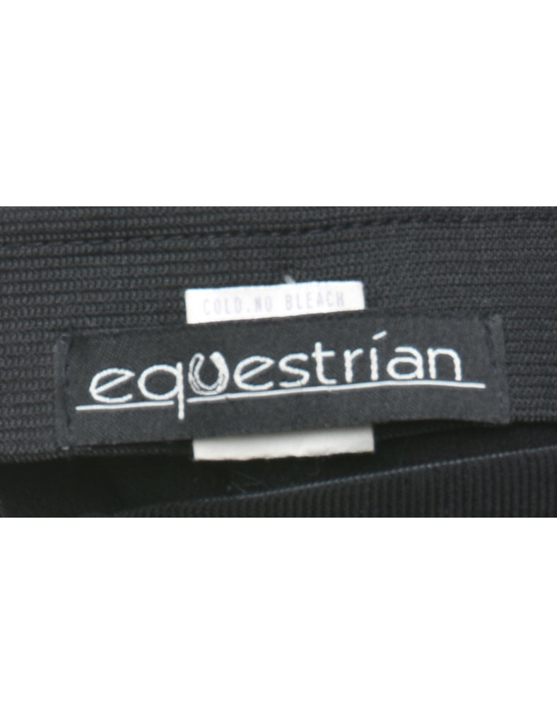 High Waist Black Trousers - W26 L28