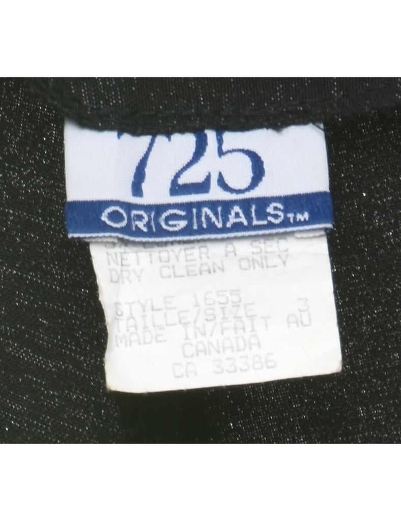 High Waist Black Trousers - W26 L33