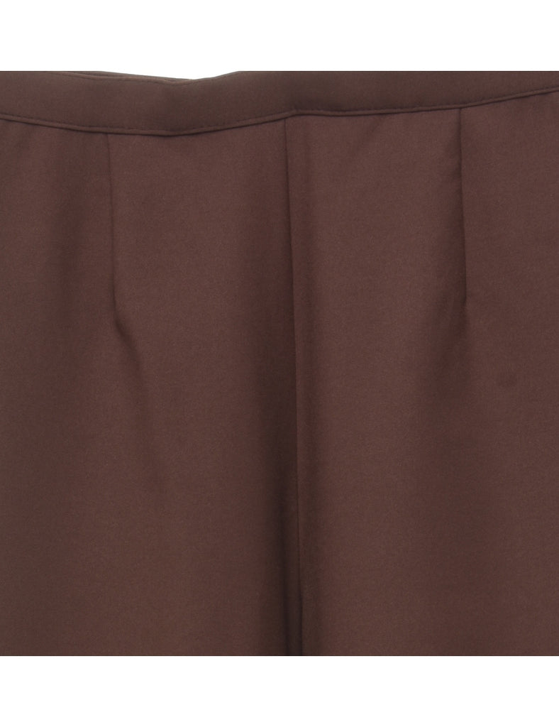 High Waist Brown Trousers - W28 L30
