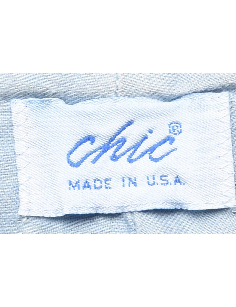 High Waist Denim Trousers - W27 L27