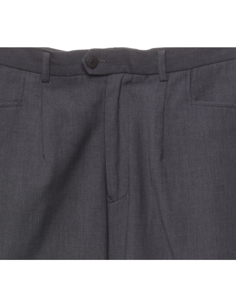 High Waist Grey Trousers - W30 L31