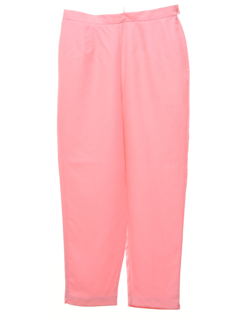 High Waist Pink Trousers - W30 L30