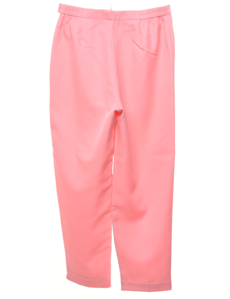 High Waist Pink Trousers - W30 L30