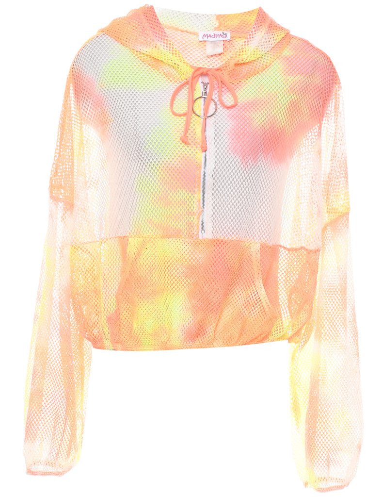 Hooded Crochet Jumper - XL